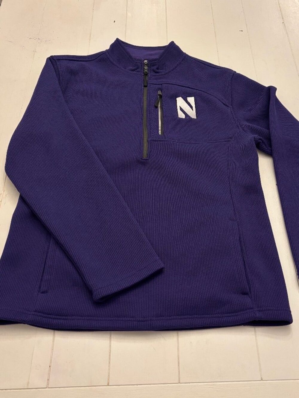 Colosseum Northwestern Wildcats Quarter Zip Fleece Large